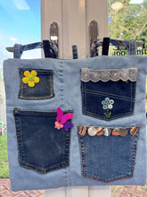 Load image into Gallery viewer, Upcycled Jeans Hanging organiser Sewing Workshop