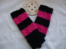 Load image into Gallery viewer, Merino wool is naturally fine, soft and incredibly warm.  These are designed to be worn all day and keep your wrists, hands and fingers (even though they’re not covered) warm.Will fit all hand sizes with a hole for your thumb.  They are great if you suffer from poor circulation or Raynauds.  Lovingly hand knitted by my wonderful mum ♥️