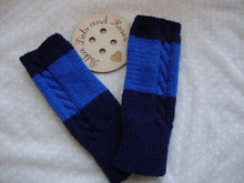 Load image into Gallery viewer, Merino wool is naturally fine, soft and incredibly warm.  These are designed to be worn all day and keep your wrists, hands and fingers (even though they’re not covered) warm.Will fit all hand sizes with a hole for your thumb.  They are great if you suffer from poor circulation or Raynauds.  Lovingly hand knitted by my wonderful mum ♥️