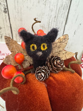 Load image into Gallery viewer, ADULT &#39;Lucky Black Cat Pumpkin&#39;  Sewing and Needle Felting Workshop

