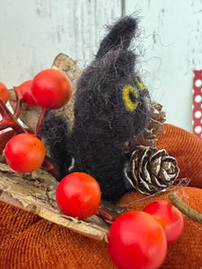 ADULT 'Lucky Black Cat Pumpkin'  Sewing and Needle Felting Workshop