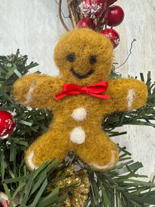 ADULT  CHRISTMAS WREATH Sewing and Needle Felting Workshop