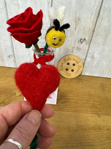 ADULT 'Bee Mine Bouquet'  Sewing and Needle Felting Workshop