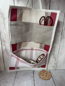 Hanging storage sewing workshop