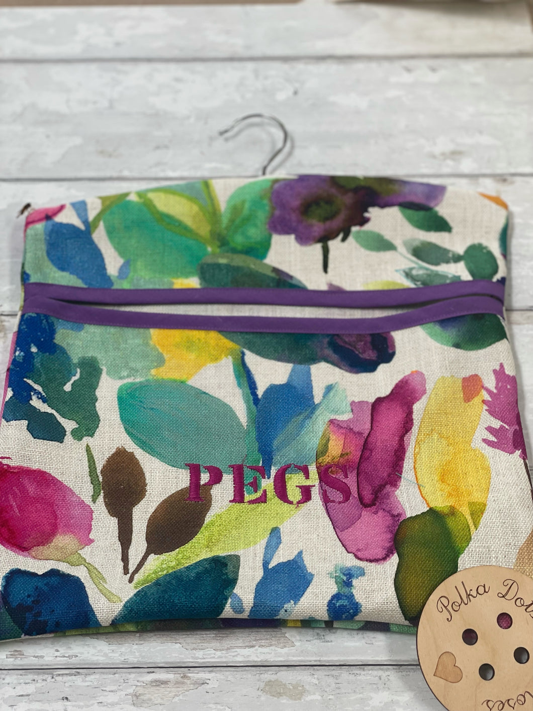 Peg bag-Bright Floral