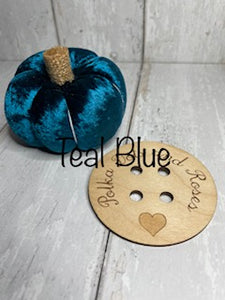 Set of 3 Velvet Pumpkins